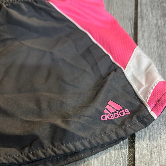 adidas Pants - Adidas Gray and Pink Sports Running Shorts Size L